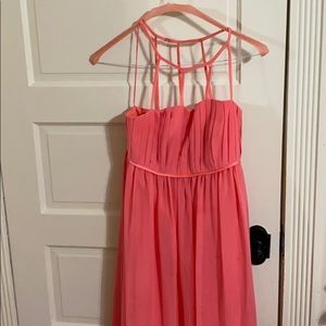 Coral bridesmaid dress